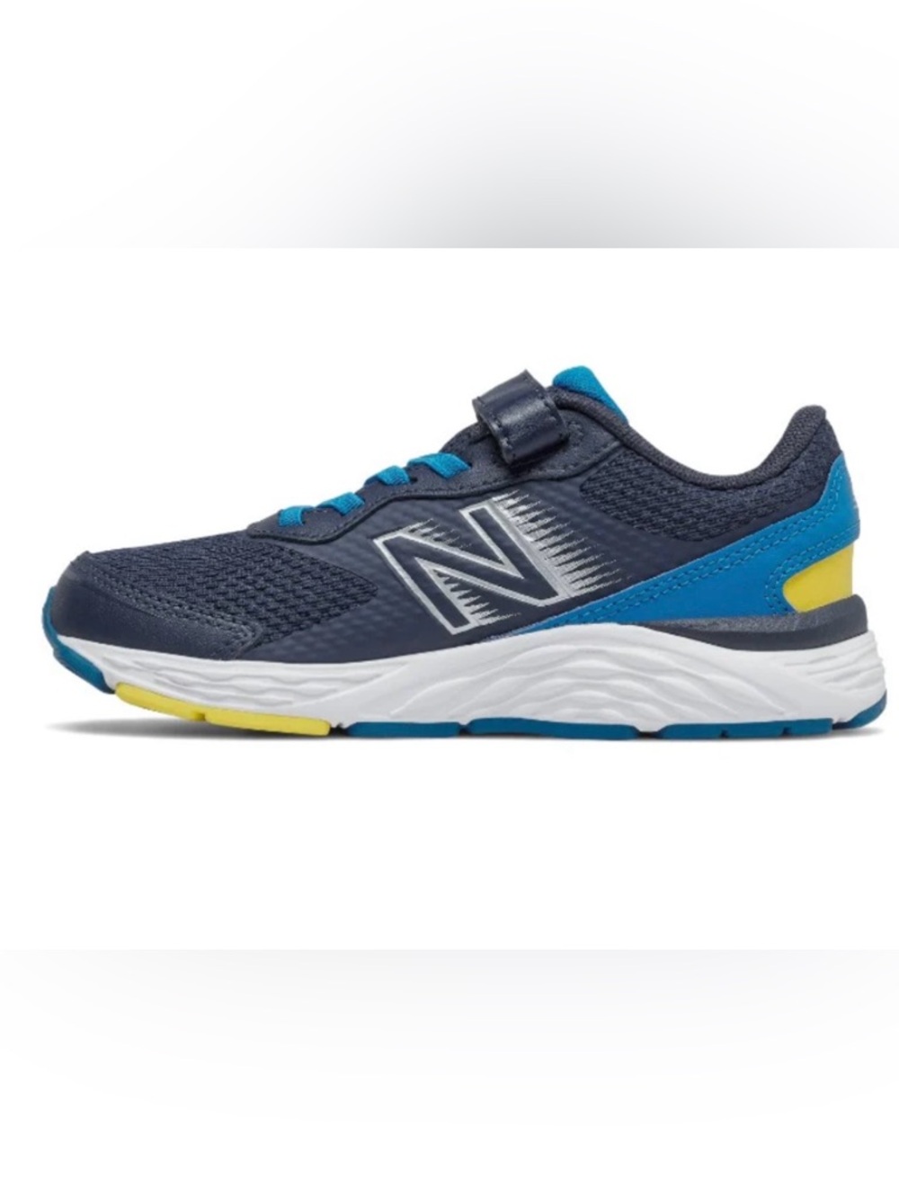 New Balance Kids Navy, Blue & Yellow Athletic Sneaker 13.5 NWOB